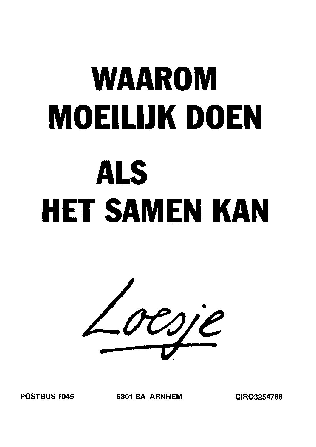 Loesje poster pdf